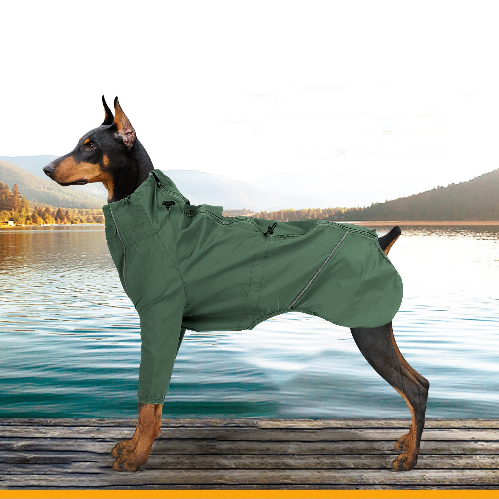 Pet Reflective Traction Hole Outdoor Safety Clothing