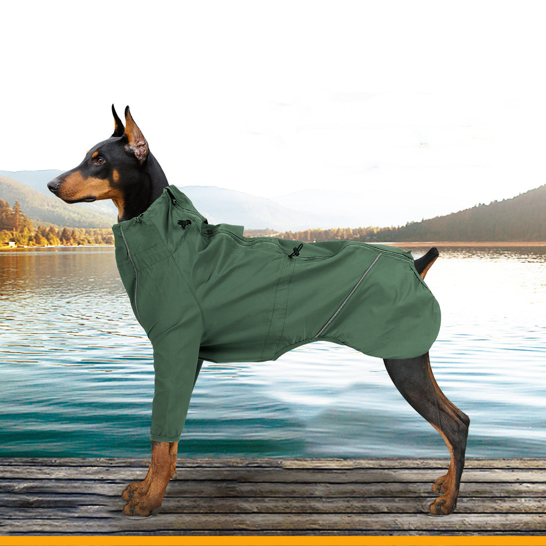 Pet Reflective Traction Hole Outdoor Safety Clothing