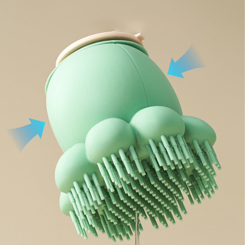 Pet Silicone Bath Massage Comb Body Wash Grooming Brush