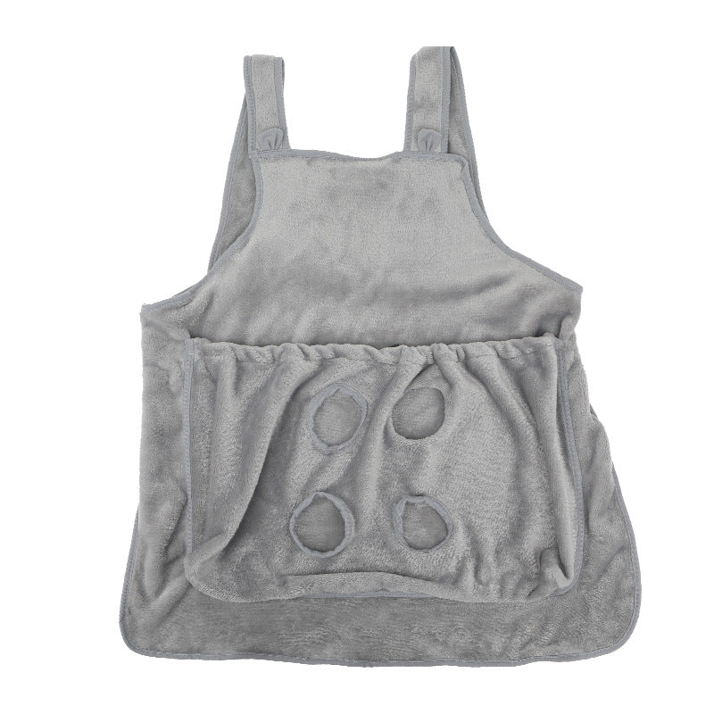 Pet Carrier Apron Plush Hanging Chest Travel Pouch