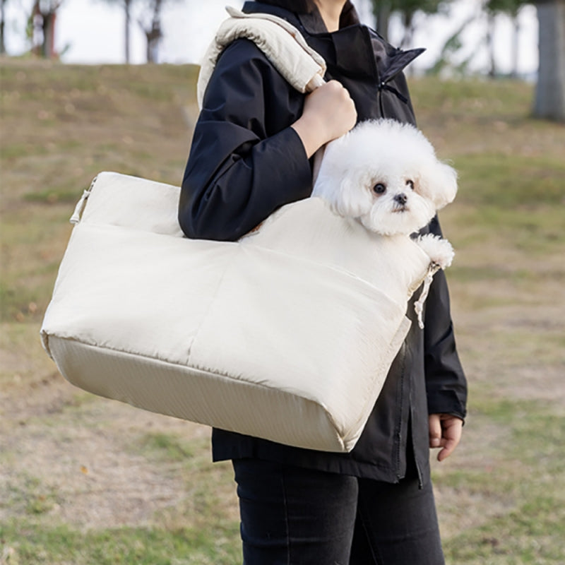 Pet Car Seat Carrier Adjustable Safety Leash Portable Console Travel Bag