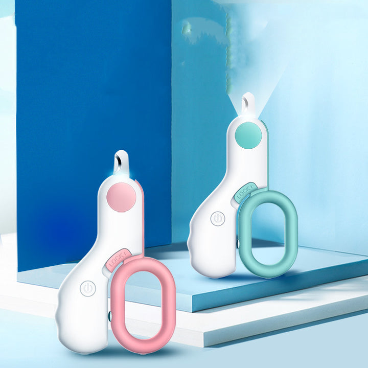 LED Mini Pet Nail Trimmer Illuminated Grooming Tool