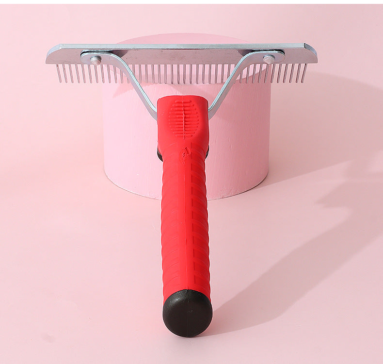 Large Pet Rake Comb Deshedding Grooming Brush Tool