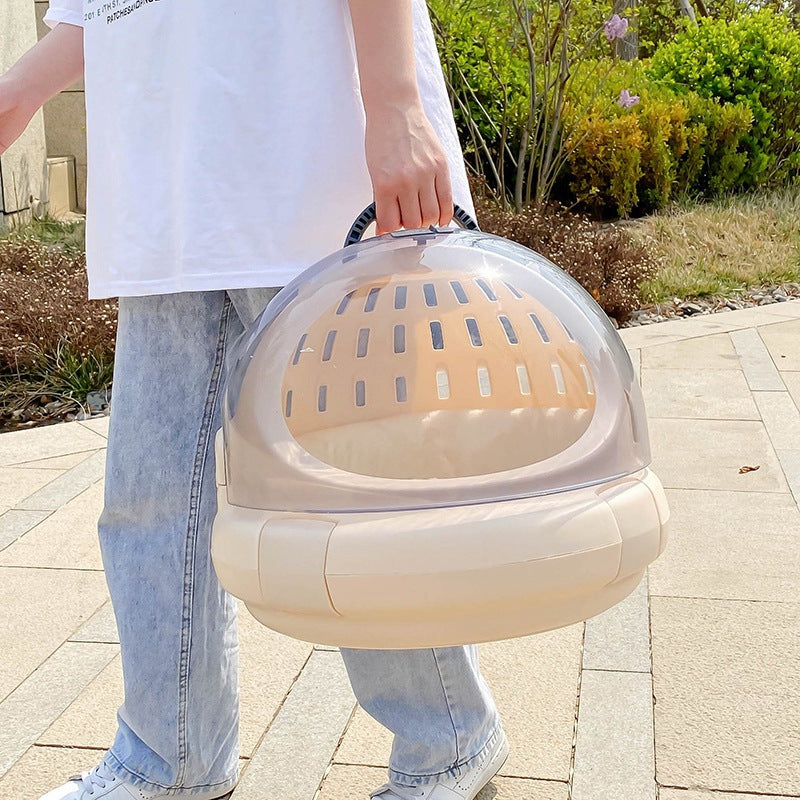 Pet Space Capsule Carrier Panoramic View With Cushion Travel Bag