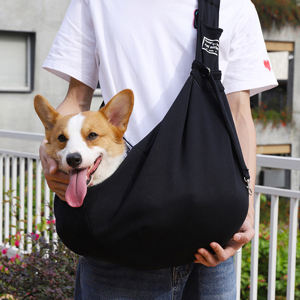 Pet Travel Carrier Shoulder Bag Comfortable Cotton Sling Tote