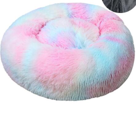 Pet Soft Thick Cotton Plush Round Bed