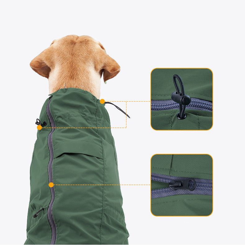 Pet Reflective Traction Hole Outdoor Safety Clothing